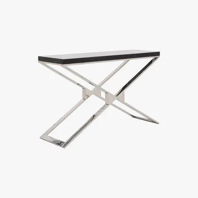 Furniture Village Bali Marble Console Table - Black - By Furniture Village