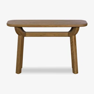 Furniture Village Pien D Shaped Oak Console Table - Living Room Furniture - In Time for Christmas