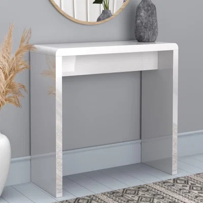 Furniture123 Slim Gloss Console Table in White  - Tiffany