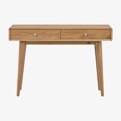 Furniture123 Oak Console Table with 2 Drawers - Jenson