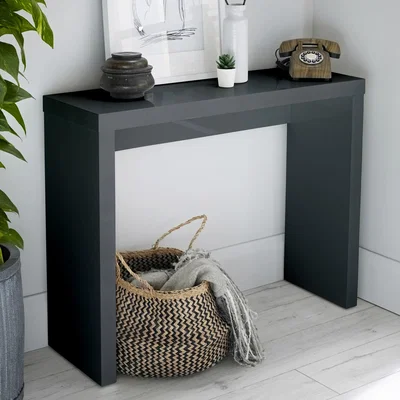 Furniture123 LPD Puro High Gloss Console Table in Grey
