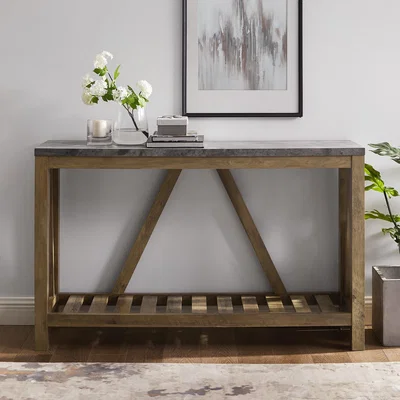 Furniture123 Foster Wooden Effect Console Table with Shelf