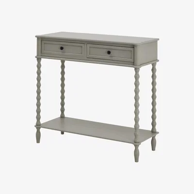 Furniture123 Small Bobbin Two Drawer Console Table - Camden