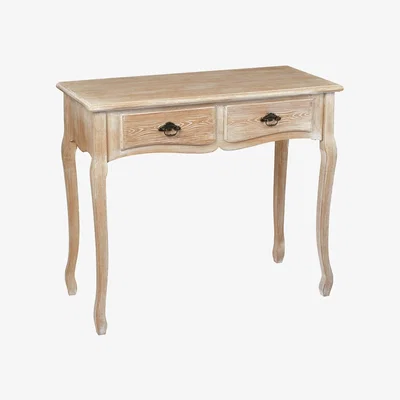 Furniture123 LPD Provence 2 Drawer Console Table in Weathered Oak Finish