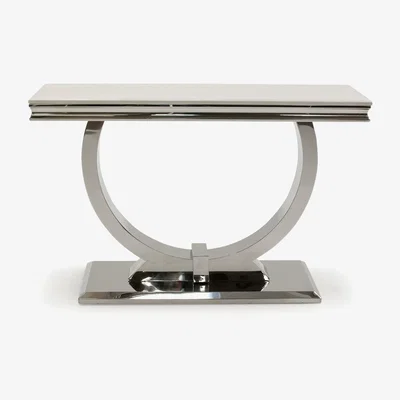 Furniture123 Vida Living Arianna Cream Marble Console Table