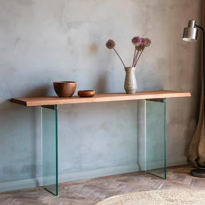 Furniture123 Fearne Wood Console Table - Caspian House