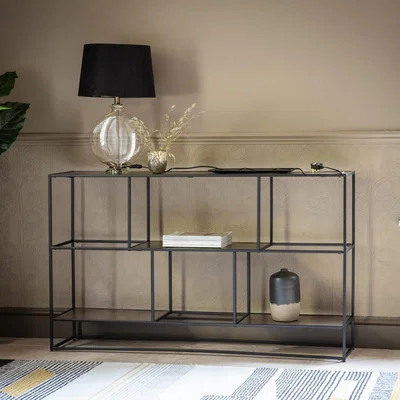 Furniture123 Harly Console Table in Antique Gold - Caspian House