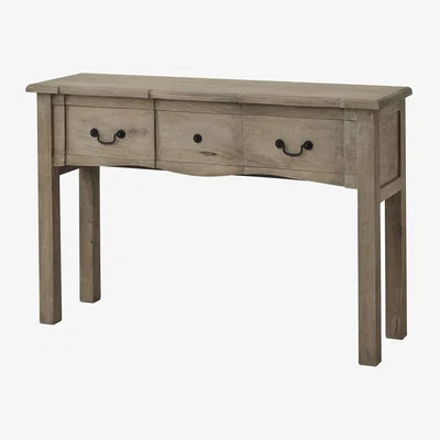 Furniture123 Solid Mango Wood 1 Drawer Console- Copgrove