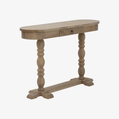 Furniture123 Solid Wood Farmhouse Console Table with Drawer - Madeline