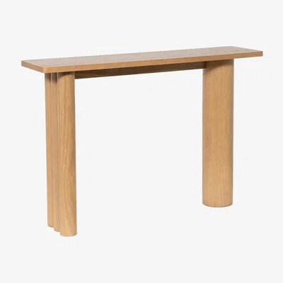 Furniture123 Oak Console Table with Fluted Legs - Tate