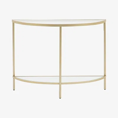 Furniture123 Hudson Glass Console table In Champagne - Caspian House
