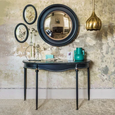 Graham & Green Black Curve Console Table