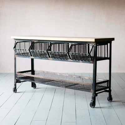 Graham & Green Industrial Kitchen Storage Console