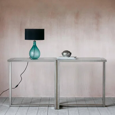 Graham & Green Silver Steel Console