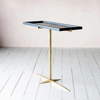 Graham & Green Donte Black Marble Console Table