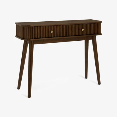 Habitat Habitat Kendi 2 Drawer Console Table - Walnut