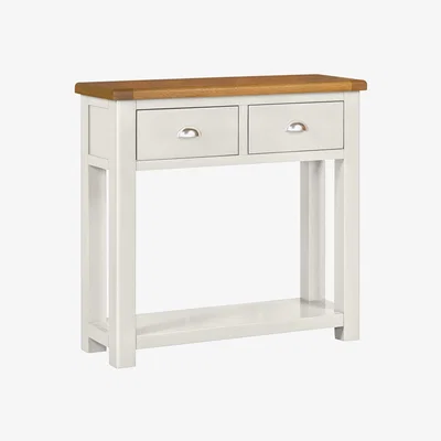 Habitat Habitat Kent 2 Drawer Console Table - Light Grey