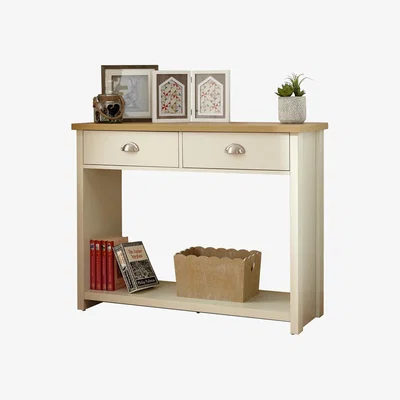 Habitat Lancaster 2 Drawer Console Table - Cream