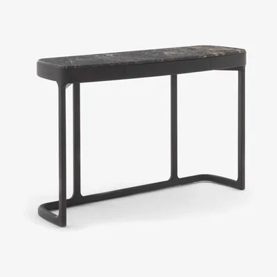 Heal's Porada Blush Console Moka Emperador Brown Marble - Heal's UK Furniture