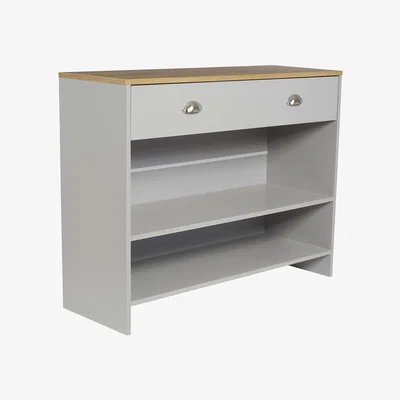 Homebase Barnford Console Table - Grey & Oak
