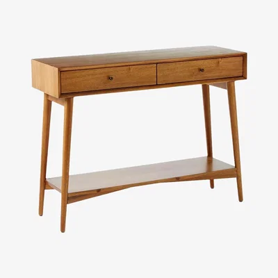 John Lewis west elm Mid-Century Wood Console Table, Natural