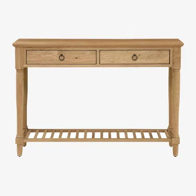 John Lewis Cotswold Elkstone Console Table, Mellow Oak
