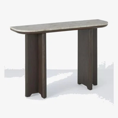 John Lewis John Lewis Ritz Marble Console Table, Brown