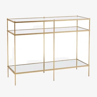 John Lewis west elm Terrace Console Table, Antique Brass