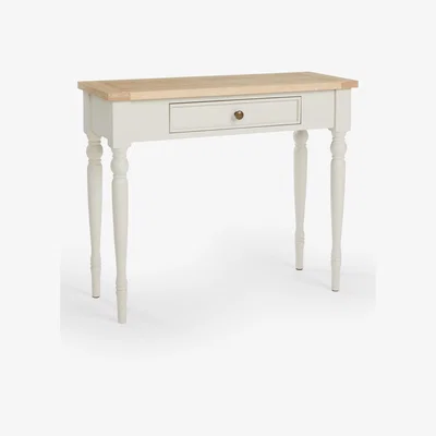 John Lewis John Lewis Foxmoor Compact Console Table, FSC-Certified (Acacia Wood), Natural Cream