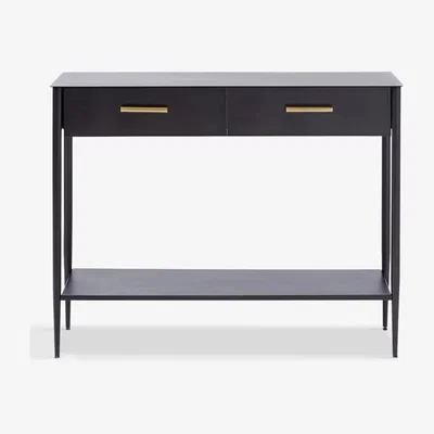 John Lewis west elm Metalwork Console Table, Black