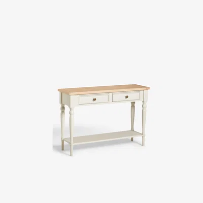 John Lewis John Lewis Foxmoor Console Table, FSC-Certified (Acacia Wood), Natural Cream