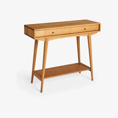 John Lewis John Lewis Wycombe 2 Drawer Console Table, Cherrywood