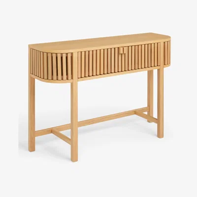 John Lewis John Lewis Slatted Console Table, Natural