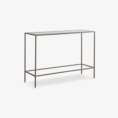 John Lewis Gallery Direct Outline Glass Console Table, Bronze