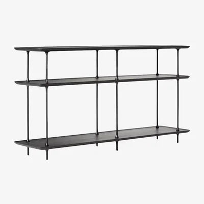 John Lewis west elm Sintra Console Table, Dark Bronze
