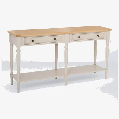 John Lewis John Lewis Foxmoor Large Console Table, FSC-Certified, Oak & White
