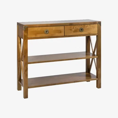 John Lewis Laura Ashley Balmoral 2 Drawer Console Table, Honey