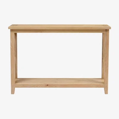 John Lewis Cotswold Inglesham Console Table, Whitewash Oak