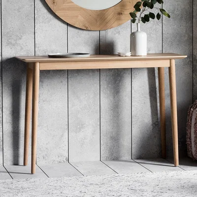Knees Milano Light Oak Console Table