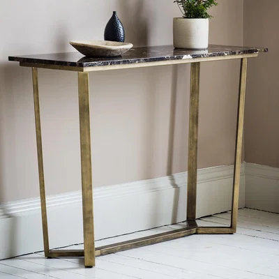 Knees Julius Brass Console Table - Bronze