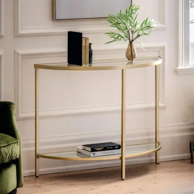 Knees Hudson Console Table - Champagne