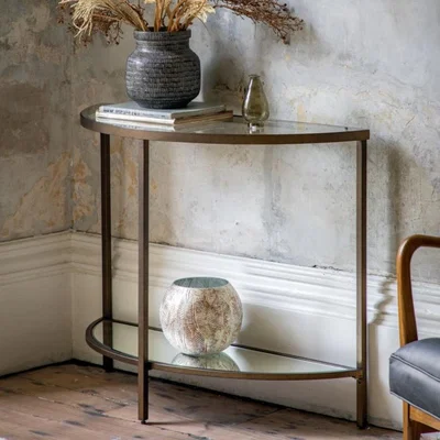 Knees Peyton Console Table - Bronze