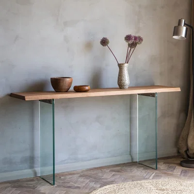 Knees Fern Light Wood Console Table