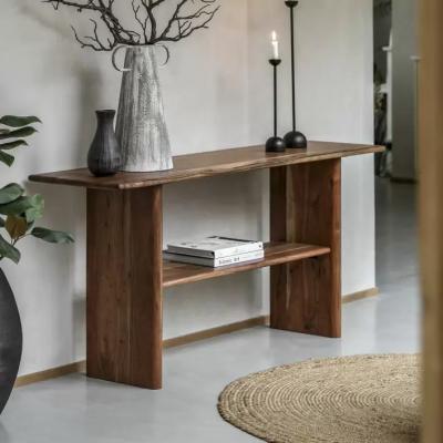Knees Solstice Acacia Console Table - Natural
