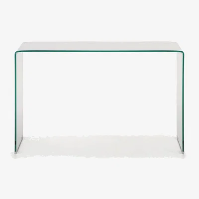 Kave Home Burano glass console table 125 x 78 cm