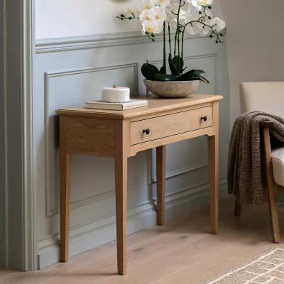 La Redoute Harriet Oak 1 Drawer Console Table