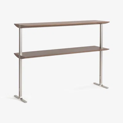 La Redoute Livel Steel & Walnut Console Table
