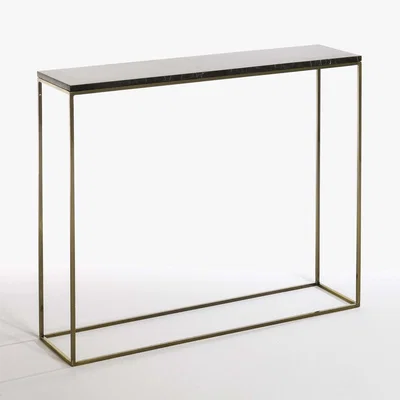 La Redoute Mahaut Marble & Brass Console Table