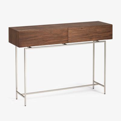 La Redoute Oreko 2-Drawer Walnut Console Table