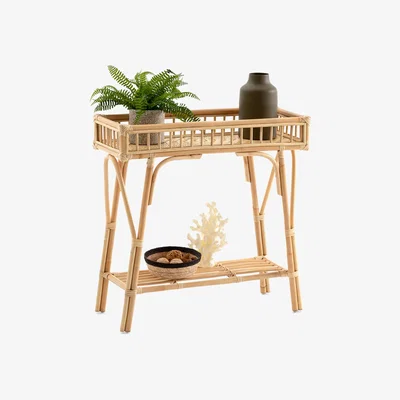 La Redoute Nyla Rattan & Bamboo Console Table